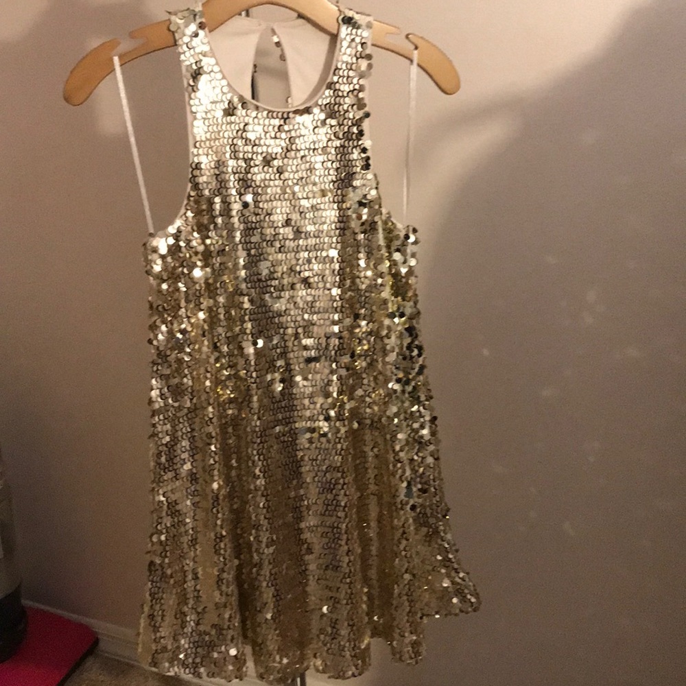 Tank sequin dress.